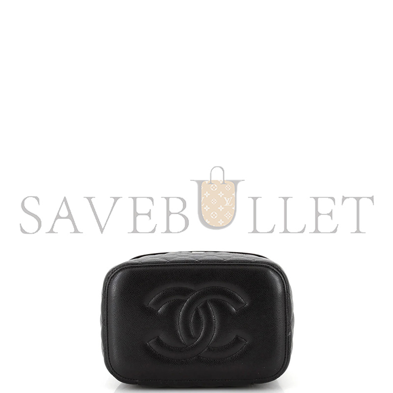 CHANEL CLASSIC VANITY CASE QUILTED CAVIAR MEDIUM (22*15*13cm) 
